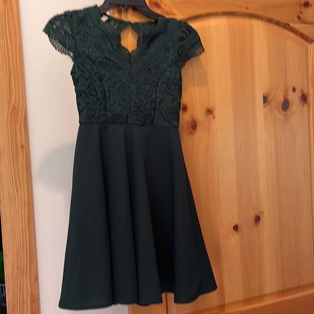 Hunter green dress